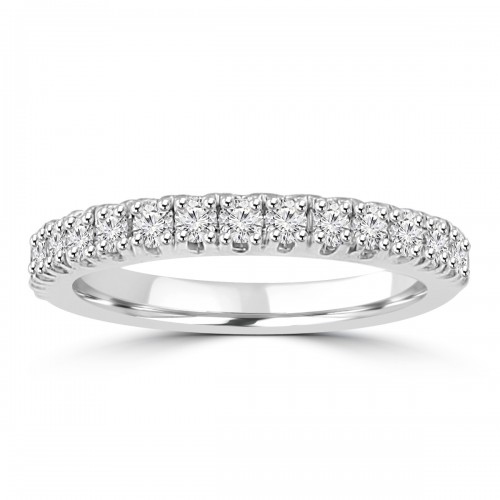 0.80 ct Ladies Round Cut Diamond Wedding Band Ring 